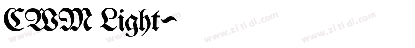 CWM Light字体转换